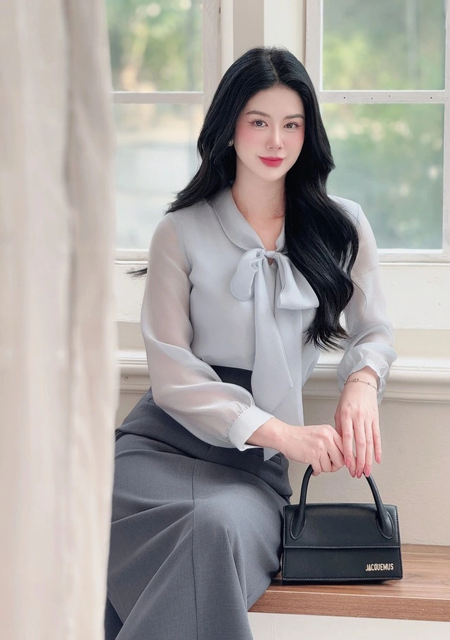 Áo sơ mi thắt nơ điểm nhấn thanh lịch cho nàng công sở-2.webp