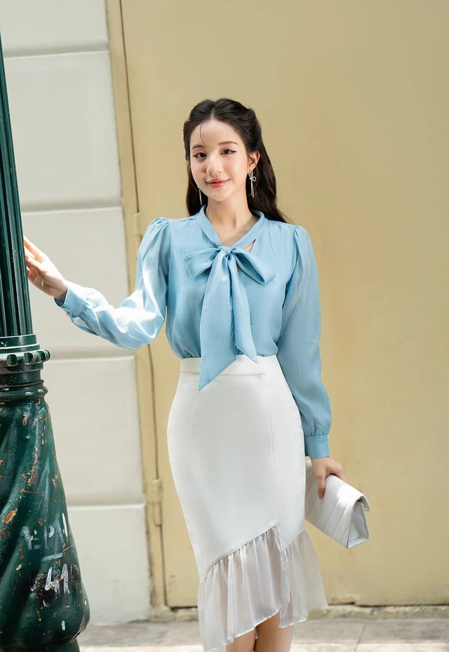 Áo sơ mi thắt nơ điểm nhấn thanh lịch cho nàng công sở-7.webp