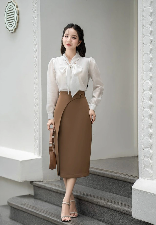 Áo sơ mi thắt nơ điểm nhấn thanh lịch cho nàng công sở-8.webp