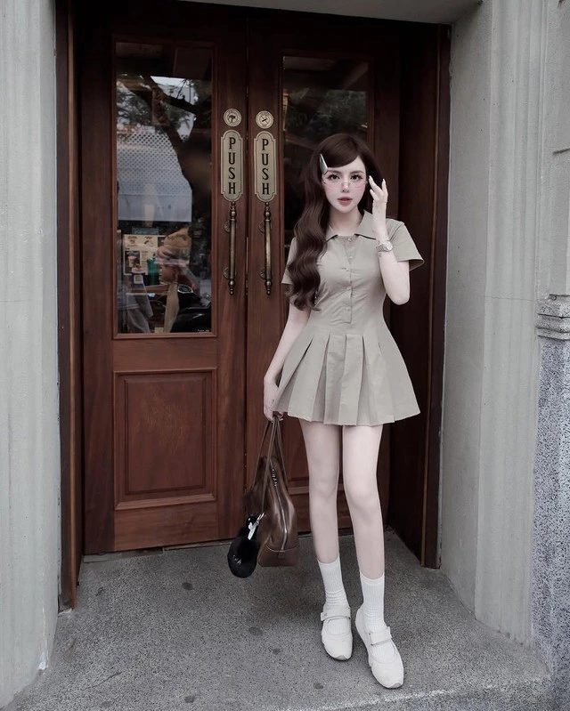 Biến hóa thành quý cô hiện đại với đầm sơ mi-1.webp