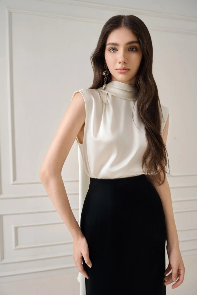 Chớm thu khám phá tủ đồ thanh lịch với chất liệu lụa ren cùng vải xô mềm-6.webp