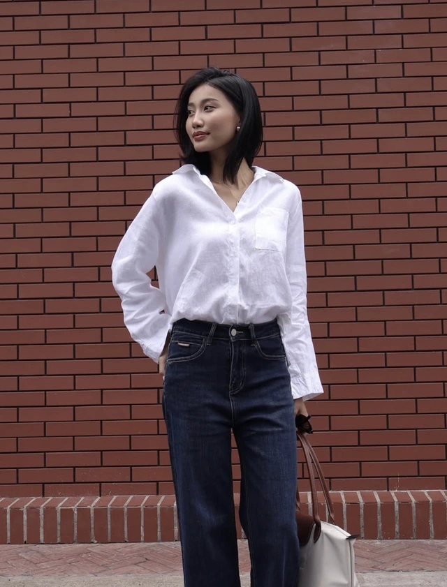 Chuẩn nàng thơ hiện đại nhờ diện áo sơ mi trắng-4.webp