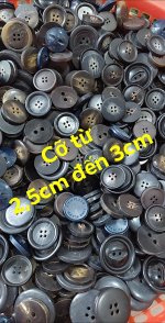 Cúc áo vest , áo dạ 2,5-3cm