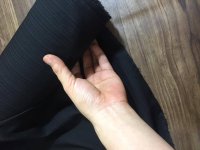 Voan trần sợi đũi chất mềm mát nhẹ màu đen