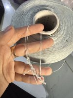 Tơ xám chấm hồ cuộn to giá rẻ