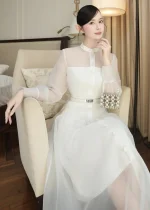 Đầm sơ mi, tưởng đơn giản mà sang hết nấc