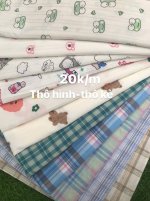 Thô xốp gân thô kẻ caro