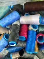 Tơ vắt sổ lộn xộn màu thanh lý