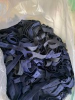 Thun lỗ 2 màu đen và xanh bản 2cm