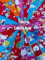 Lanh lụa hoạ tiết dễ thương cho bé