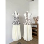 Set áo yếm kèm quần tơ đũi e sẵn hàng