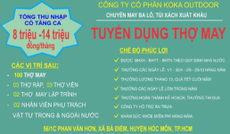 Tuyển dụng thợ may