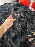 Khoá áo phao đen YKK dài 65->1met lẫn lộn