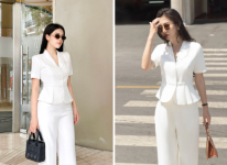 Nâng tầm phong thái công sở với áo peplum