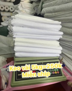 Keo vải cotton keo nhiều ủi siêu dính, keo đều hạt keo nhiều, keo làm cổ áo, nẹp áo, nẹp túi,