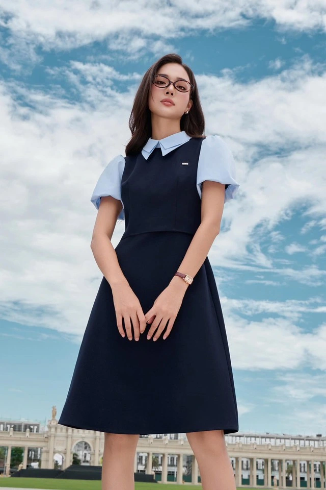 Giấu khuyết điểm tôn dáng chuẩn cùng váy chữ A-4.webp