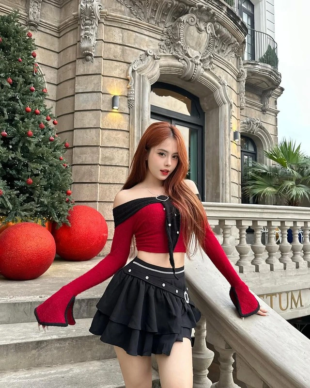 Hóa thành bản tình ca mùa thu với chân váy xếp tầng-5.webp