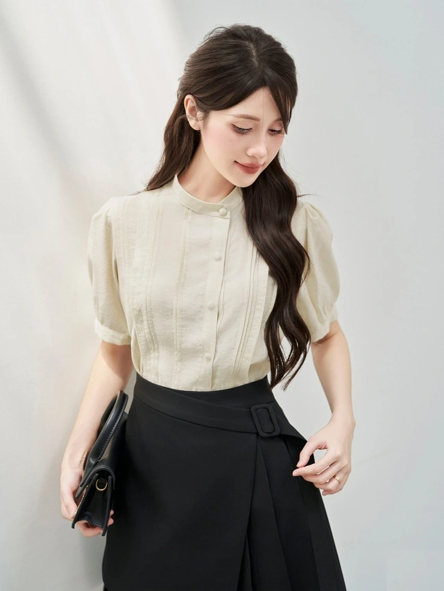 Mặc đẹp sang dễ dàng với cặp đôi áo và chân váy-7.webp