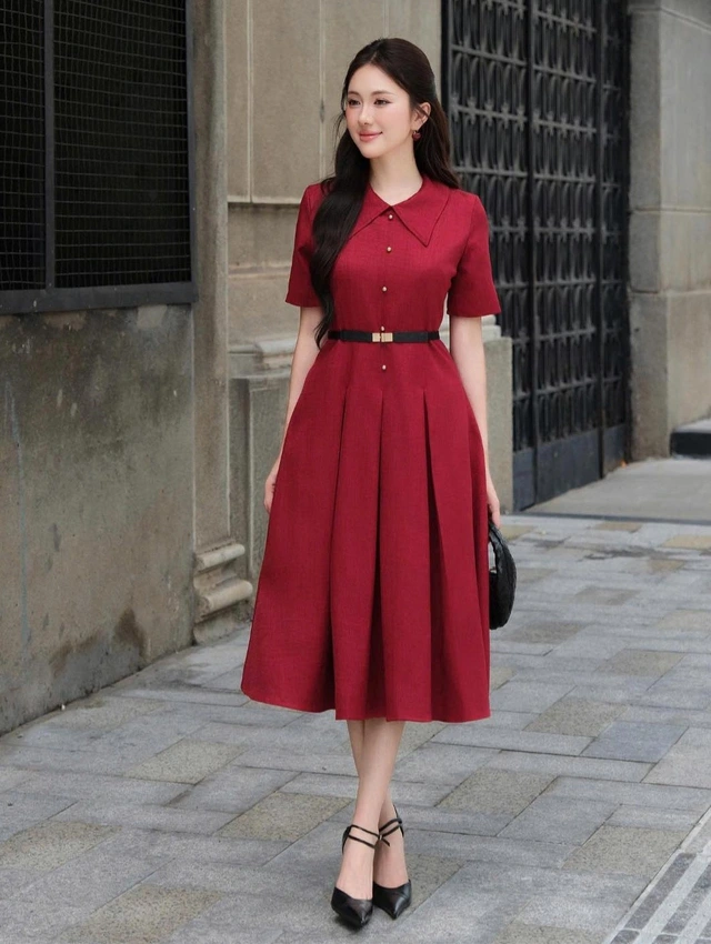 Váy midi tuy giản đơn nhưng lại đẹp quá xuất sắc-8.webp