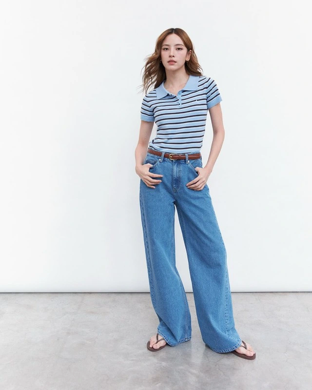 Xu hướng áo polo dệt kim khuấy đảo phong cách đường phố mùa này-2.webp